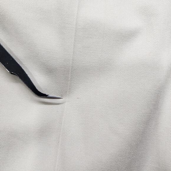 Vintage Eddie Bauer Pants Womens 14 Tan Khaki Comfort Waist High Rise Tapered - Picture 3 of 16